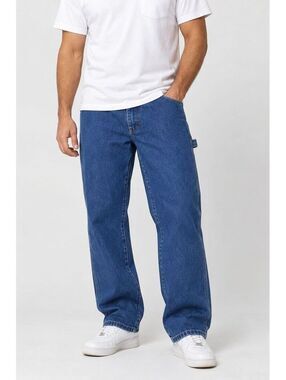 Vintage Dickies 1994NB Cargo Carpenter Jeans 34x32 Blue Denim Y2K Workwear